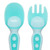Kangqi Spoon Fork Anti Scald Feeding Flatware Colorful Temperature Sensing Spoon Fork For Toddler