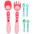 Kangqi Spoon Fork Anti Scald Feeding Flatware Colorful Temperature Sensing Spoon Fork For Toddler