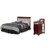 Dream On Me Brody 5-in-1 Convertible Crib With Changer, Cherry