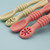 Juhai 1set Baby Spoon Food Grade Non-deformable Silicone Toddler Feeding Training Spoon Utensils For Kids