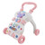 Baby Stand Learning Walker, Stable Bottom Baby Walker  For Home Pink