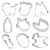 Veki Baby Stainless Baking Mould Creative Mould Steel Kitchen Diy Tool Products Shape Cake Mould Candy Melts Drizzle