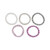 Hairitage Mesh Hair Scrunchies - Multi (white, Ivory, Gray, Lavender, Purple)
