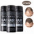 Valleylux 3 Pack Hair Building Fiber Light Brown, For Natural Thicker Fuller Hair Style Last All Day Hair Loss Treatment