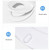 2 In 1 Toilet Seat With Built-in Training Seat Easy To Install V Shape White