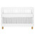 Evolur Art Deco Crib In White/gold