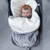 Newborn Baby Hooded Swaddle Knit Wrap Swaddling Blanket Warm Pram Sleeping Bag