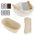 2 Pack Bread Proofing Basket Set 9.6 Inch Oval And 10 Inch Round Natural Rattan Sourdough Bread Basket Brotform Banneton