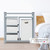 Kinsuite Baby Diaper Changing Table Station With Drawers Laundry Hamper Organizer And Changing Table Pad Gray