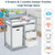 Kinsuite Baby Diaper Changing Table Station With Drawers Laundry Hamper Organizer And Changing Table Pad Gray