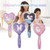 Unicorn Hair Comb Heart Shaped Brush With Flowing Sequins Vented Detangler Cartoon Brush Gift For Girls Kids New