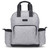 Monbebe Rebel Diaper Bag Backpack With Changing Pad And Stroller Hooks, Grey