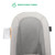Evolur Koko Portable Infant Bouncer In Gray Breathable And Cotton Fabric