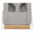 Evolur Koko Portable Infant Bouncer In Gray Breathable And Cotton Fabric