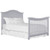 Evolur Madison 5 In 1 Curved Top Convertible Crib, Silver Shimmer