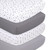 The Peanutshell Gray, White, Multi-color Celestial Galaxy Microfiber Sheet Sets, Crib, Washable(4 Pieces )