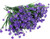 Polaris-sal 8 Bundles Outdoor Artificial Fake Flowers Uv Resistant Shrubs Plants, Faux Plastic Greenery For Indoor Outside Hanging Plants Garden Porch Window Box Home Wedding Farmhouse Decor (purple)