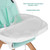 Evolur Zoodle 3-in-1 High Chair Booster Feeding Chair With Modern Design, Mint (model #254)