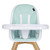 Evolur Zoodle 3-in-1 High Chair Booster Feeding Chair With Modern Design, Mint (model #254)