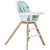 Evolur Zoodle 3-in-1 High Chair Booster Feeding Chair With Modern Design, Mint (model #254)