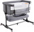 Nordmiex Baby Bassinet 3 In 1 Adjustable Bedside Sleeper Bed For Infant Baby With Breathable Net, Gray