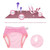 Infant Training Pants Mesh Breathable  Reusable Washable Underpants For Newborns Baby(pink 80)