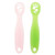 Hemoton 2pcs Creative Baby Spoon Silicone Infant Training Spoon Portable Lick Spoons