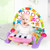Unih Baby Gym Play Mats, Kick And Play Piano Gym Activity Center For Toddlers Age 0 To 24 Months (pink)