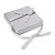 Nicexmas Baby Dining Chair Booster Cushion Removable Kids Highchair Seat Pad Star Chair Heightening Cushion (silver)