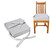 Nicexmas Baby Dining Chair Booster Cushion Removable Kids Highchair Seat Pad Star Chair Heightening Cushion (silver)