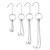 Ookwe Stainless Steel Double Meat Hooks Roast Duck Beef Goose Turkey Bacon Shop Hanging Clasp Bbq Grill Hanger Cooking Tools