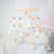 Yesbay Bed Bell Cartoon Rabbit Head Sturdy Frame Baby Crib Mobile Rattle Photography Prop,white