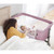 Dream On Me Seashell Bassinet And Bedside Sleeper, Compact Portable Bassinet, Blue Haze