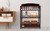 Kinbor Diaper Station, Baby Changing Table W/ Diaper Pad & Storage Racks, Brown
