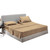 Sgi Bedding Egyptian Cotton Top Split Sheet Set Solid Adjustable Bed 39" Split Head Cal King 600 Tc 18" Deep Taupe