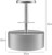 Foci Cozi Hamburger Press Patty Maker- Stainless Steel Burger Patty Mold Making Mold Meat Beef Pork Lamb Cheese Halal Nut Veg Veggie Burger Maker For Bbq Barbecue Grill