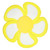 Vocheer Flower Bathtub Mat, Baby Bath Seat Bath Support Lounger For Sink For 0-12m, Yellow