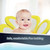 Vocheer Flower Bathtub Mat, Baby Bath Seat Bath Support Lounger For Sink For 0-12m, Yellow