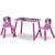 Disney Minnie Mouse 4-piece Playroom Solution By Delta Children – Set Includes Table And 2 Chairs And 6-bin Toy Organizer