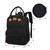 3 In 1 Baby Diaper Bag Backpack With Changing Station Travel Back Pack With Mat Usb Charging Port Black
