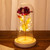 Wrea 2021 Led Rose Eternal 24k Gold Foil Flower With Fairy In Dome For Wedding Valentine's Day Gift