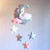 Canker Baby Crib Non-woven Moon Stars Wind Chime Toys Room Ceiling Mobile Hanging Decor