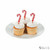 72 Christmas Party Food Cupcake Hors D'oeuvers Plastic Candy Cane Picks