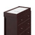 Storkcraft Horizon 3 Drawer Modern Changing Vertical Dresser Espresso Finish