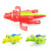 Wind-up Bath Toys 3 Pcs Animal Water Toys For The Tub, Pool Floating, Swimming Croc For Toddlers 2 Years +
