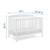 Delta Children Hanover 6-in-1 Convertible Baby Crib, Bianca White