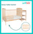 Suite Bebe Ramsey Toddler Guard Rail With Stabilizer Bar, Natural Finish