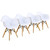 Topbuy Children Table & 4 Chairs Set Solid Construction 5 Pcs Dining Table Toddler