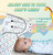 Baby Swaddle Blankets For Newborn Boy And Girl, Large 3-6 Months Old, 3 Set Of Adjustable Infant Wrap, Aqua/grey