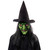 Anvazise Halloween Masque Realistic Funny Full Head Old Woman Scary Witch Cosplay Latex Masque With Hat For Party